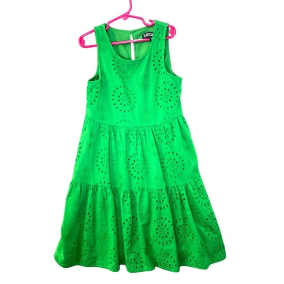 Girls Trixxi Girl‎ Sleeveless A-Line Dress-Size Small Solid Green - Picture 1 of 4